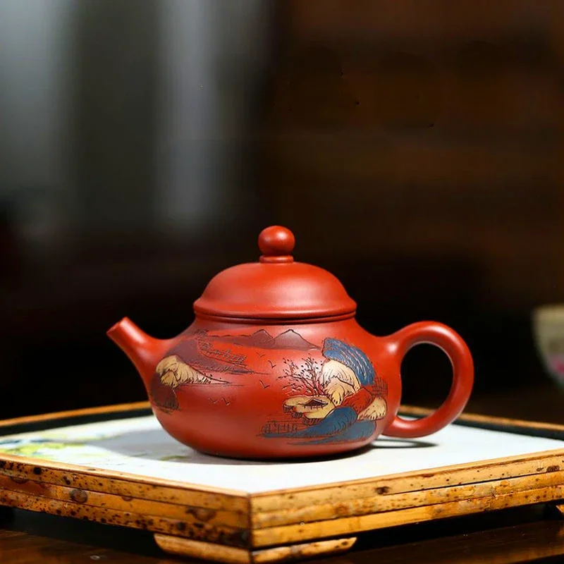 Yixing Purple Clay Teapots Ball Hole Filter Pot Beauty Kettle Ore Handmade Zisha Tea Set Gifts
Yixing Purple Clay Teapots Ball Hole Filter Pot Beauty Kettle Ore Handmade Zisha Tea Set Gifts
