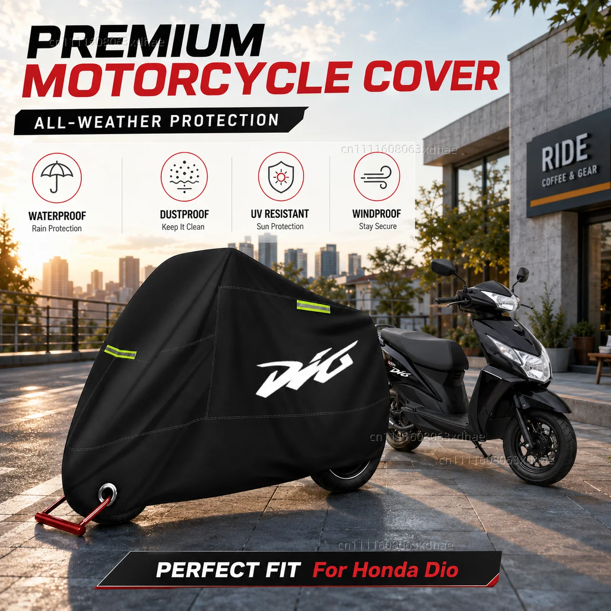 Outdoor Motorcycle Cover Waterproof Full Protection 190T Oxford Cloth For For Honda Dio 50 ZX50 DJ-1 DJ-1RR AF19 AF18 SR AF20 ZX
Outdoor Motorcycle Cover Waterproof Full Protection 190T Oxford Cloth For For Honda Dio 50 ZX50 DJ-1 DJ-1RR AF19 AF18 SR AF20 ZX