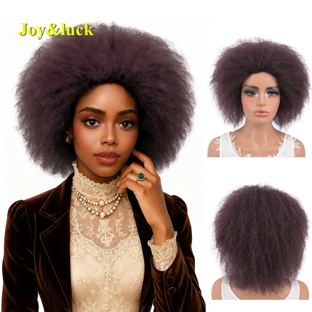 Deep Purple Afro Wig for Women Voluminous Curly Yaki Texture Heat Resistant Synthetic African Hair Wig for Daily Fashion Outfits
Deep Purple Afro Wig for Women Voluminous Curly Yaki Texture Heat Resistant Synthetic African Hair Wig for Daily Fashion Outfits