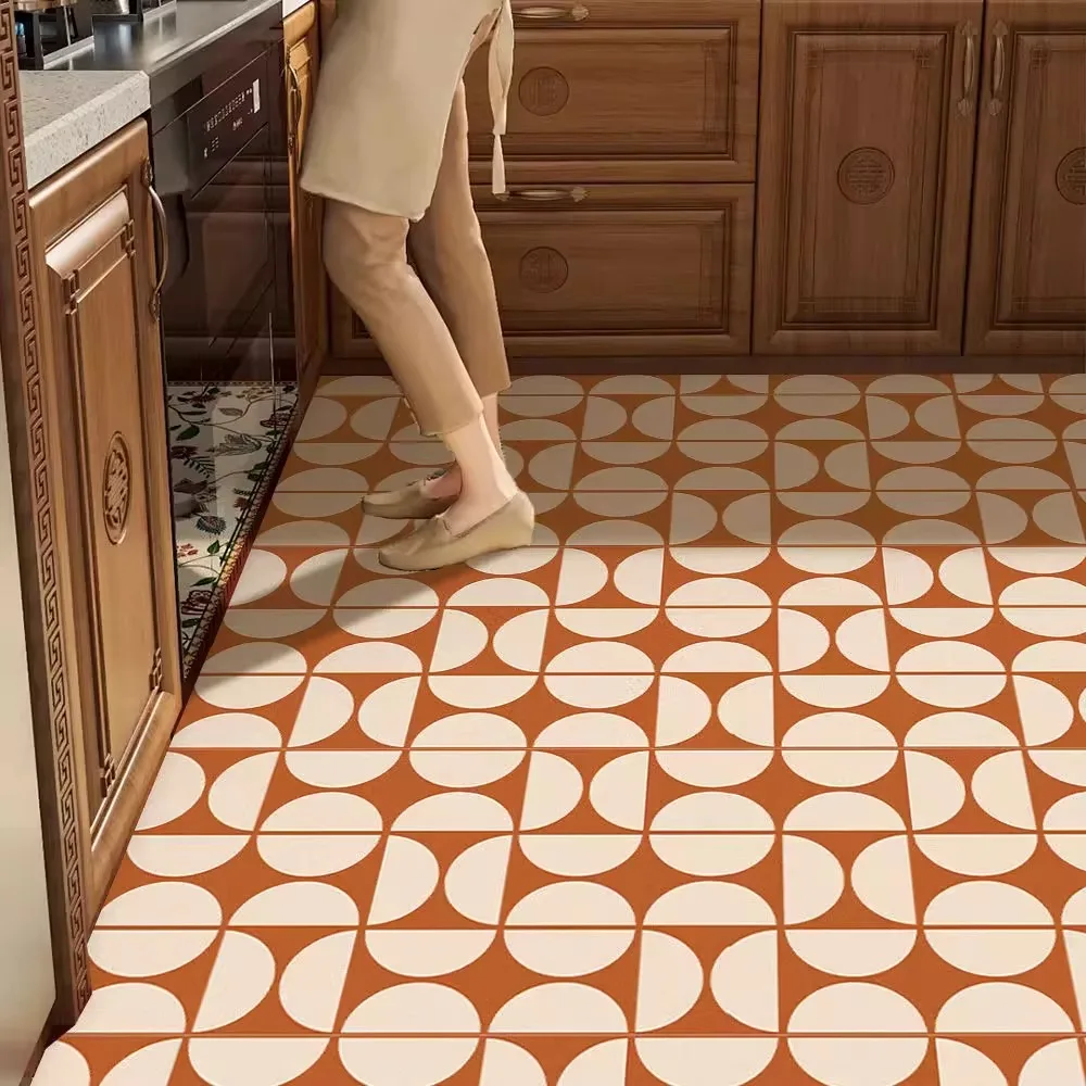 Retro Kitchen Rug Non-slip PVC Leather Washable Kitchen Floor Mat Oil-proof Waterproof Kitchen Carpet Home Decoration שטיח למטבח
Retro Kitchen Rug Non-slip PVC Leather Washable Kitchen Floor Mat Oil-proof Waterproof Kitchen Carpet Home Decoration שטיח למטבח