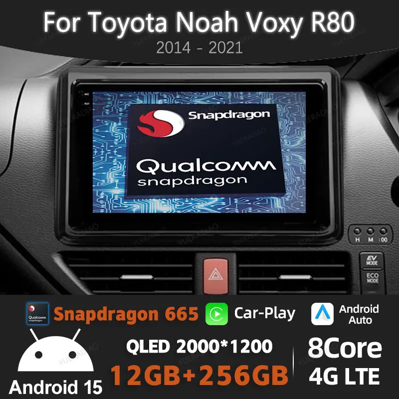 Android 15 Carplay Auto для Toyota Noah Voxy R80 2014-2021 Автомобильный радиоприемник Мультимедийный стерео видеоплеер NAVI GPS 4G LTE 5G WIFI BT
Android 15 Carplay Auto для Toyota Noah Voxy R80 2014-2021 Автомобильный радиоприемник Мультимедийный стерео видеоплеер NAVI GPS 4G LTE 5G WIFI BT