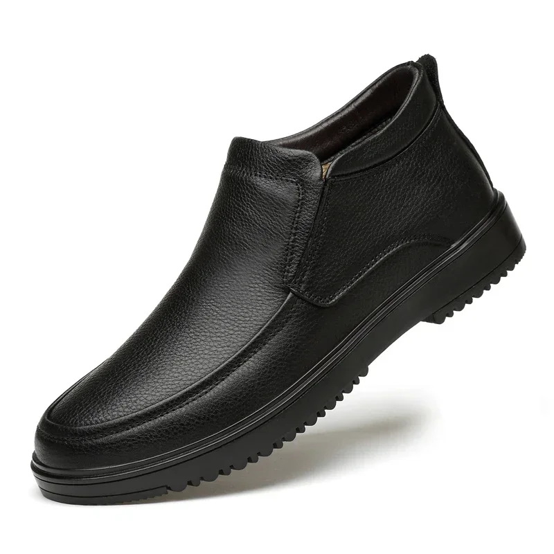 Winter Warm Boots Men Chelsea Boots Plush Fur Mens Boots Genuine Leather Footwear Business Men Boot
Winter Warm Boots Men Chelsea Boots Plush Fur Mens Boots Genuine Leather Footwear Business Men Boot