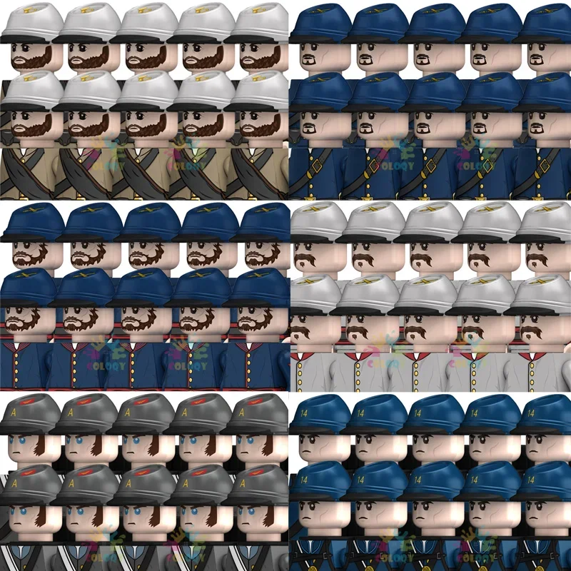 New Kids Toys US Federal Infantry Building Blocks Confederate Cavalry Mini Action Figures Toys For Kids Birthdays Gifts
New Kids Toys US Federal Infantry Building Blocks Confederate Cavalry Mini Action Figures Toys For Kids Birthdays Gifts