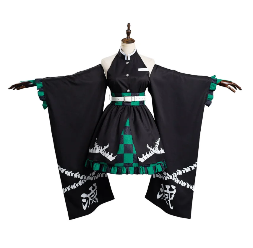 Cosplay anime kitchen door Tanjiro costume kimono suit Halloween carnival suit replica design
Cosplay anime kitchen door Tanjiro costume kimono suit Halloween carnival suit replica design
