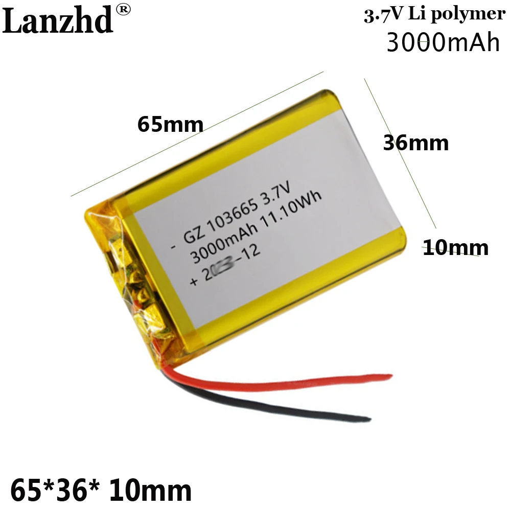 3.7V li battery 3000mah For smart desk lamp early education machine walkie-talkie battery smart speaker electronic device 103665
3.7V li battery 3000mah For smart desk lamp early education machine walkie-talkie battery smart speaker electronic device 103665