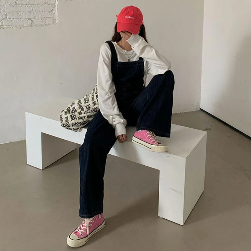 Jumpsuits Women Denim Loose Wide-leg Younger College Casual Solid Street Wear Ulzzang Chic Pockets Autumn Preppy Style Stylish
Jumpsuits Women Denim Loose Wide-leg Younger College Casual Solid Street Wear Ulzzang Chic Pockets Autumn Preppy Style Stylish