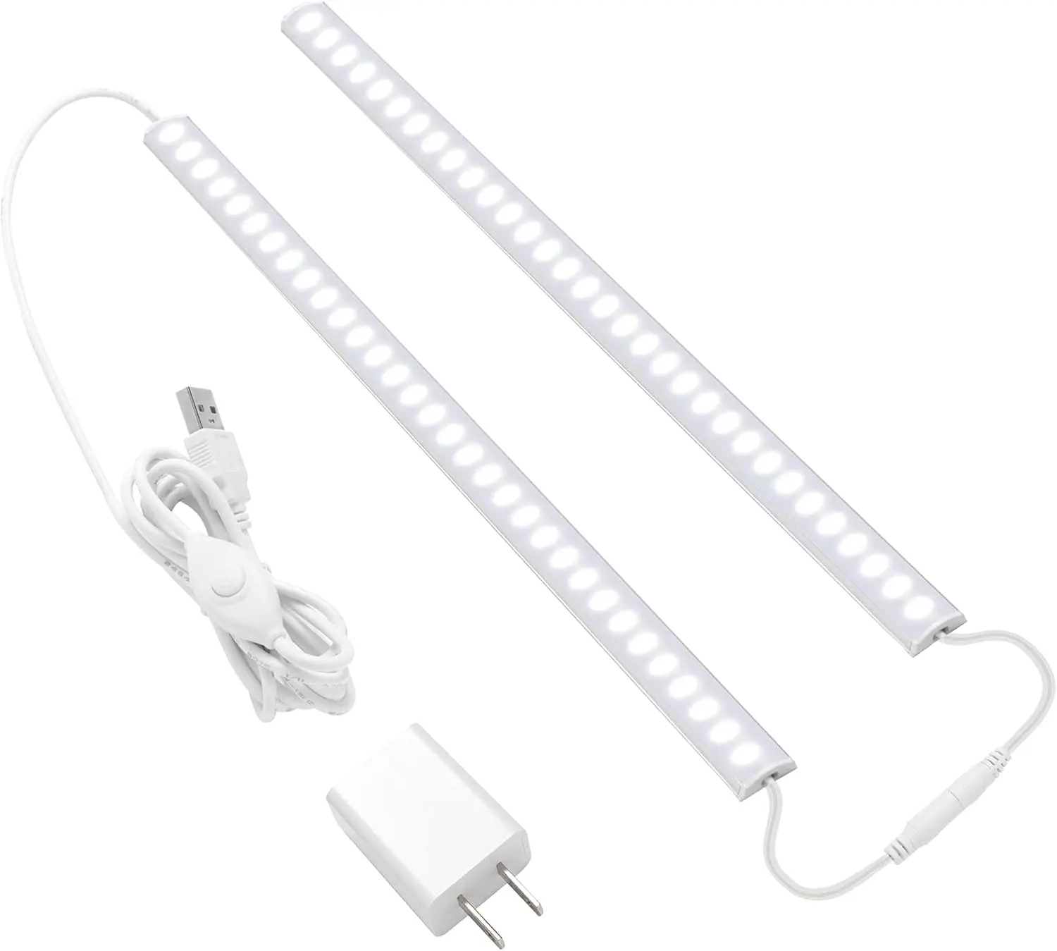 Dimmable Under Cabinet Light, 12" USB LED Bar for Kitchen, Closet, Desk, Memory Function, 2 Pack
Dimmable Under Cabinet Light, 12" USB LED Bar for Kitchen, Closet, Desk, Memory Function, 2 Pack