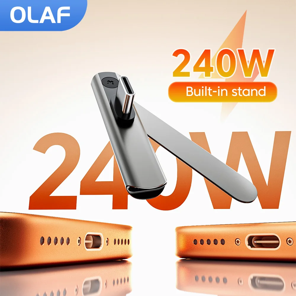 240W Mini Zinc Alloy Bracket Adapter Type C Male To Type C Fast Transfer Converter With Phone Stand for iphone 15 16 17 Samsung
240W Mini Zinc Alloy Bracket Adapter Type C Male To Type C Fast Transfer Converter With Phone Stand for iphone 15 16 17 Samsung