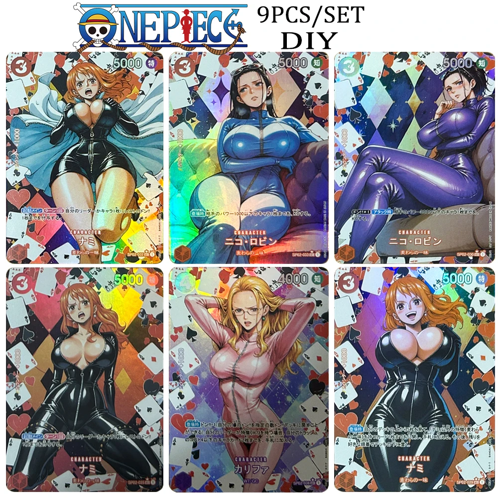 One Piece Hancock Vivi Yamato Nami Playing cards leather dealer series Textured glitter refractive collectible card holiday gift
One Piece Hancock Vivi Yamato Nami Playing cards leather dealer series Textured glitter refractive collectible card holiday gift