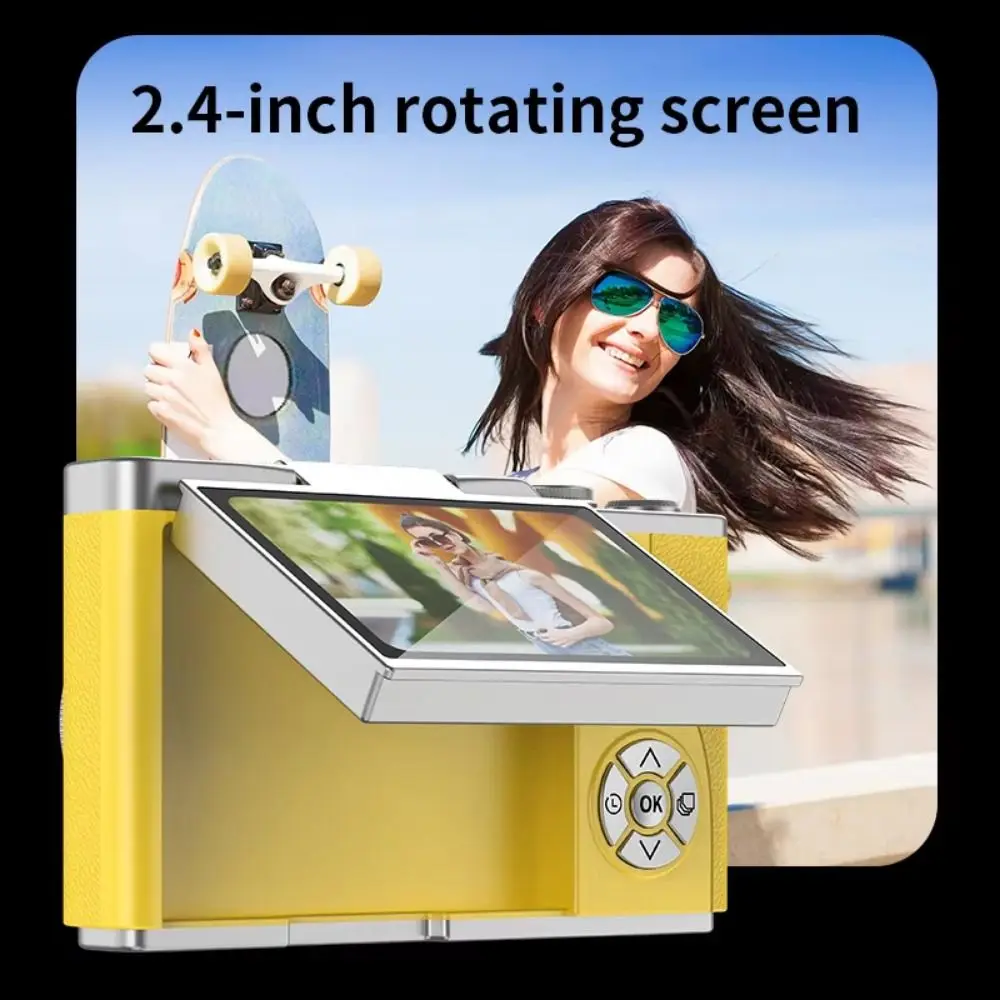 High-Definition HD Digital Camera Flip Screen 8X Digital Zoom Photography Long Battery Life with Hanging Straps
High-Definition HD Digital Camera Flip Screen 8X Digital Zoom Photography Long Battery Life with Hanging Straps