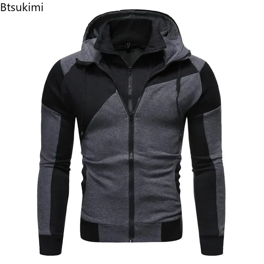 Men's Hoodies Jacket Slim Fit Hooded Zipper Patchwork Coats Man Solid Thicken Warm Sweatshirt Men's Casual Outdoor Clothing Tops
Men's Hoodies Jacket Slim Fit Hooded Zipper Patchwork Coats Man Solid Thicken Warm Sweatshirt Men's Casual Outdoor Clothing Tops