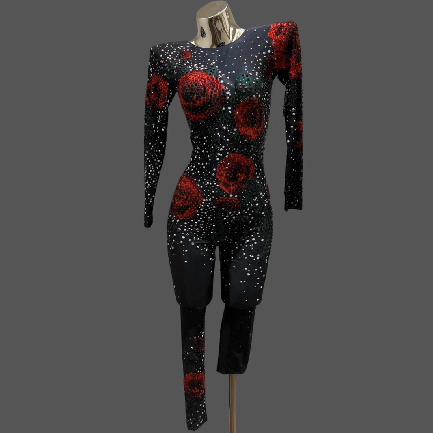 Sparkly Rhinestone Rose Women Sexy One Piece Jumpsuit Birthday Prom Wear Dance Troupe Performance Jumpsuit Club Bodycon Leggings
Sparkly Rhinestone Rose Women Sexy One Piece Jumpsuit Birthday Prom Wear Dance Troupe Performance Jumpsuit Club Bodycon Leggings
