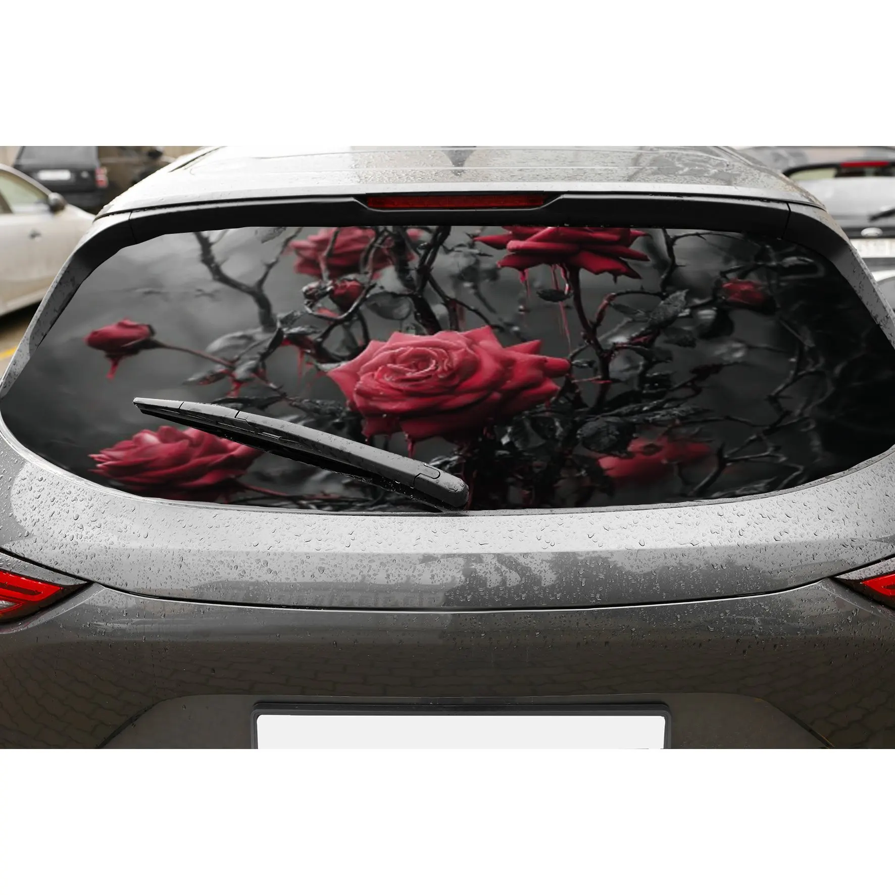 Thorn roses PVC material self-adhesive waterproof car rear window sticker, easy to paste without falling off, waterproof and lig
Thorn roses PVC material self-adhesive waterproof car rear window sticker, easy to paste without falling off, waterproof and lig