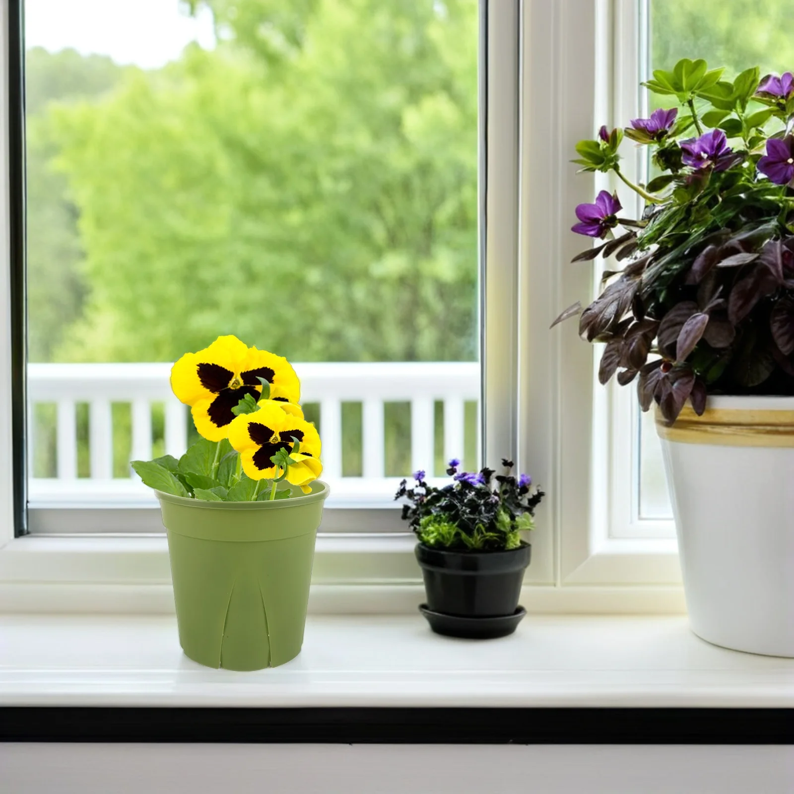 5pcs Green Plant Pots Plastic Nursery Pots With Drainage Holes For Indoor Outdoor Use Succulents Flower Pot Decorative Plant
5pcs Green Plant Pots Plastic Nursery Pots With Drainage Holes For Indoor Outdoor Use Succulents Flower Pot Decorative Plant