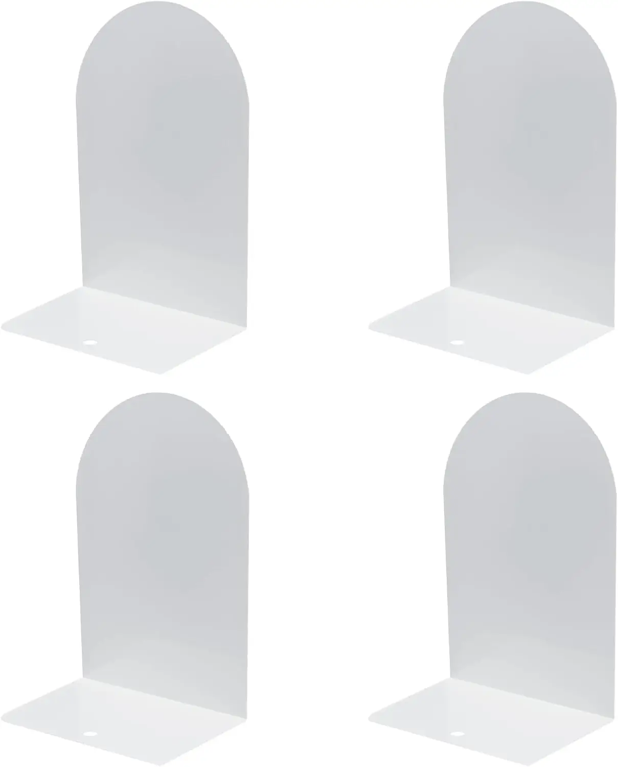 Metal Book Ends 4 Pack White Bookends for Shelves with Non-Slip Pads for Heavy Books Home Office
Metal Book Ends 4 Pack White Bookends for Shelves with Non-Slip Pads for Heavy Books Home Office