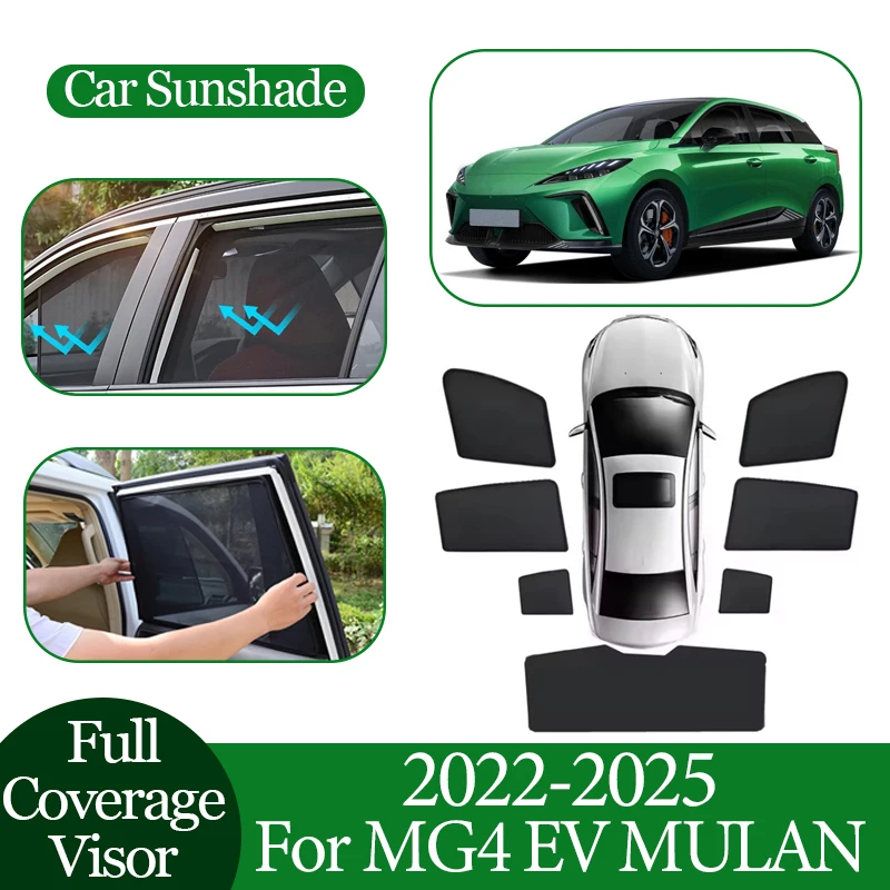 Car Magnetic Coverage For MG MG4 EV MULAN EH32 2022~2025 Anti-UV Sunshade Mesh Sunshade Sunscreen Privacy Protection Auto Parts
Car Magnetic Coverage For MG MG4 EV MULAN EH32 2022~2025 Anti-UV Sunshade Mesh Sunshade Sunscreen Privacy Protection Auto Parts