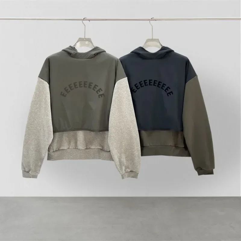 2025 Luxury Design Men's Splicing Hoodies Chest Arch 3D Silicone Letter Logo Blocked Hooded Sweaters Couple High Street Loose Ho
2025 Luxury Design Men's Splicing Hoodies Chest Arch 3D Silicone Letter Logo Blocked Hooded Sweaters Couple High Street Loose Ho