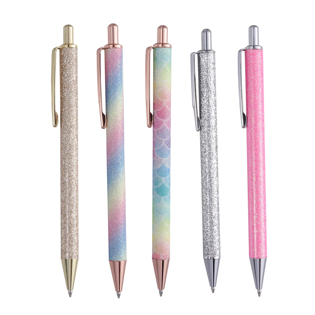 5pcs Glitter Ballpoint Pens Retractable Press Students Ballpoint Pens for Stationery Office ball-point pen
5pcs Glitter Ballpoint Pens Retractable Press Students Ballpoint Pens for Stationery Office ball-point pen