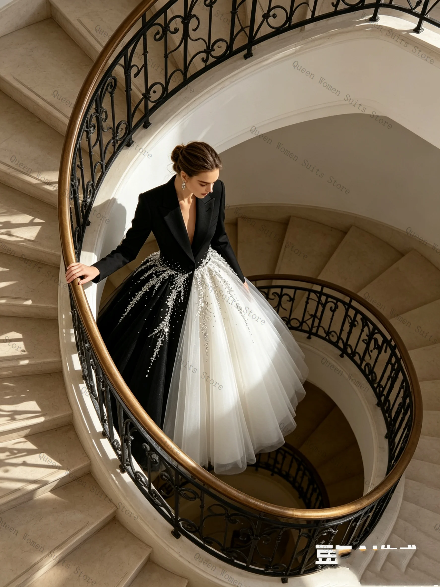 Luxury Crystals Women Suit Skirt Set 2 Pcs Blazer Prom Dress Black Spring Formal Office Lady Jacket Wedding Coat Customized
Luxury Crystals Women Suit Skirt Set 2 Pcs Blazer Prom Dress Black Spring Formal Office Lady Jacket Wedding Coat Customized