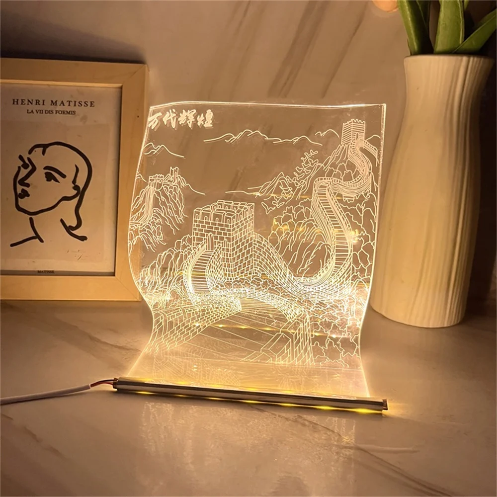 Great Wall Scroll Lamp Table USB Bedside Lamp Three Colors Switch Atmosphere Mood Light Nordic Decoration for Home Office Gift
Great Wall Scroll Lamp Table USB Bedside Lamp Three Colors Switch Atmosphere Mood Light Nordic Decoration for Home Office Gift