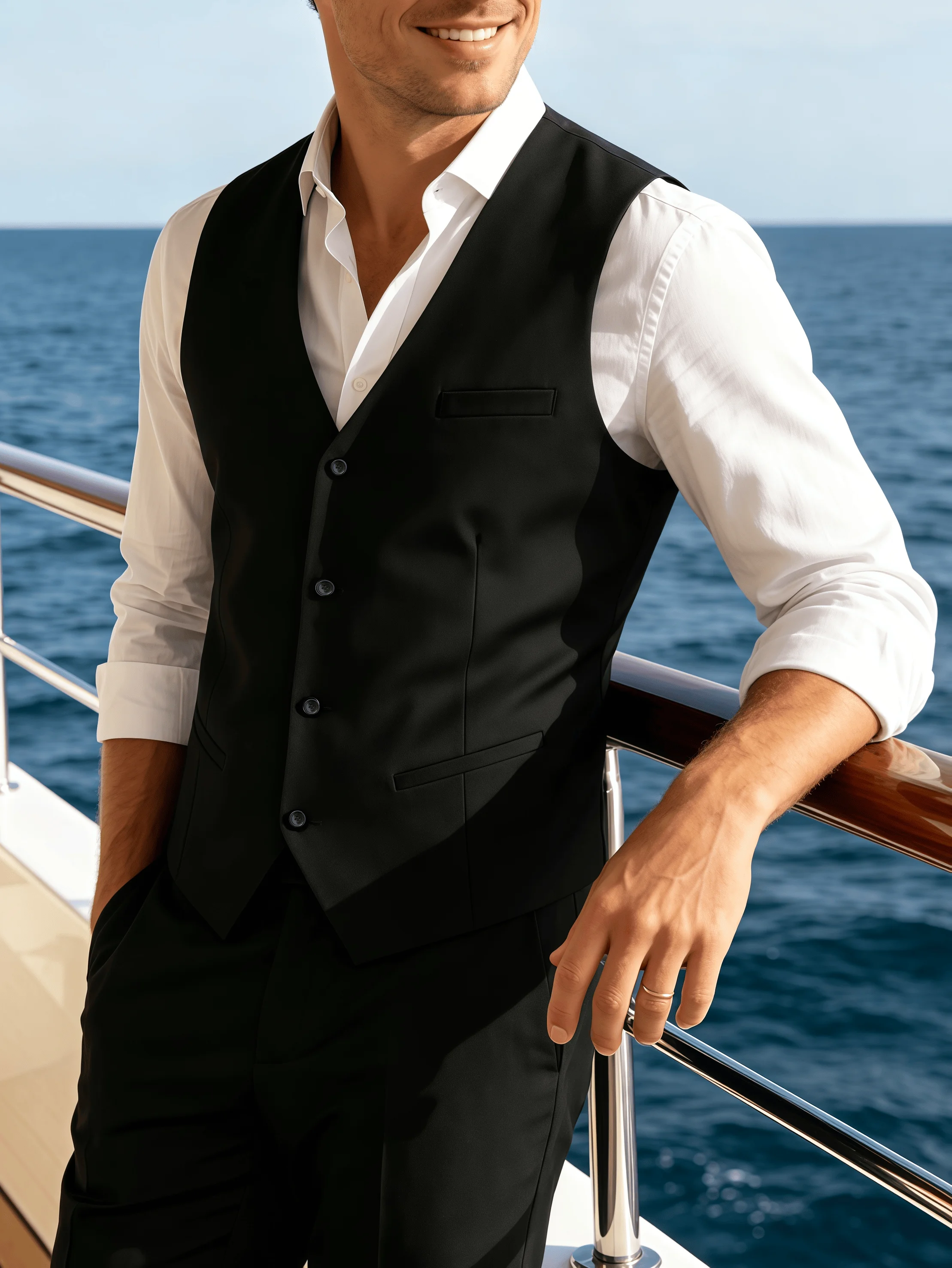 Men's Formal Suit Vest, Suitable for Office Commuting, Outings, and Parties; Soft and Comfortable.
Men's Formal Suit Vest, Suitable for Office Commuting, Outings, and Parties; Soft and Comfortable.