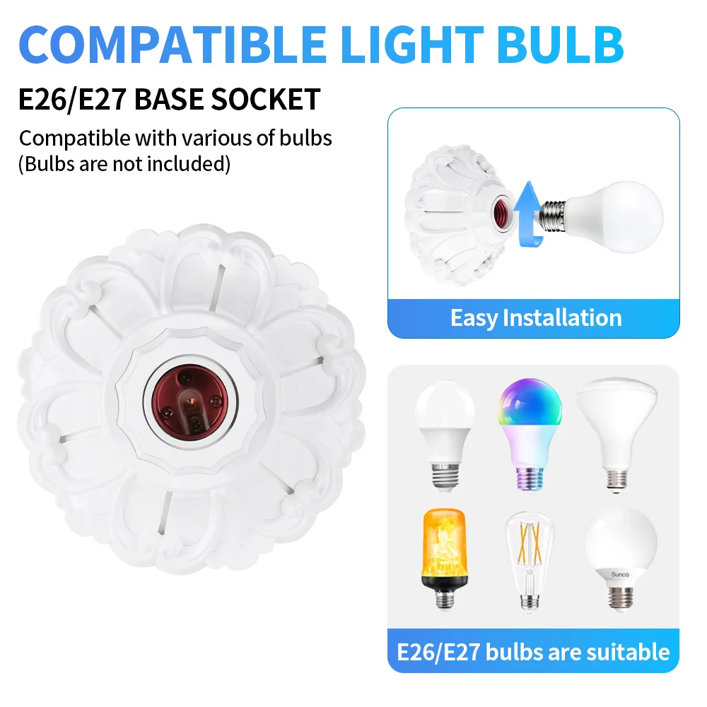 E26/E27 золотой, серебристый, белый держатель лампы, прочный и стильный цоколь светильника для домашнего декора, светодиодный цоколь, лампа Lambaderler
E26/E27 золотой, серебристый, белый держатель лампы, прочный и стильный цоколь светильника для домашнего декора, светодиодный цоколь, лампа Lambaderler