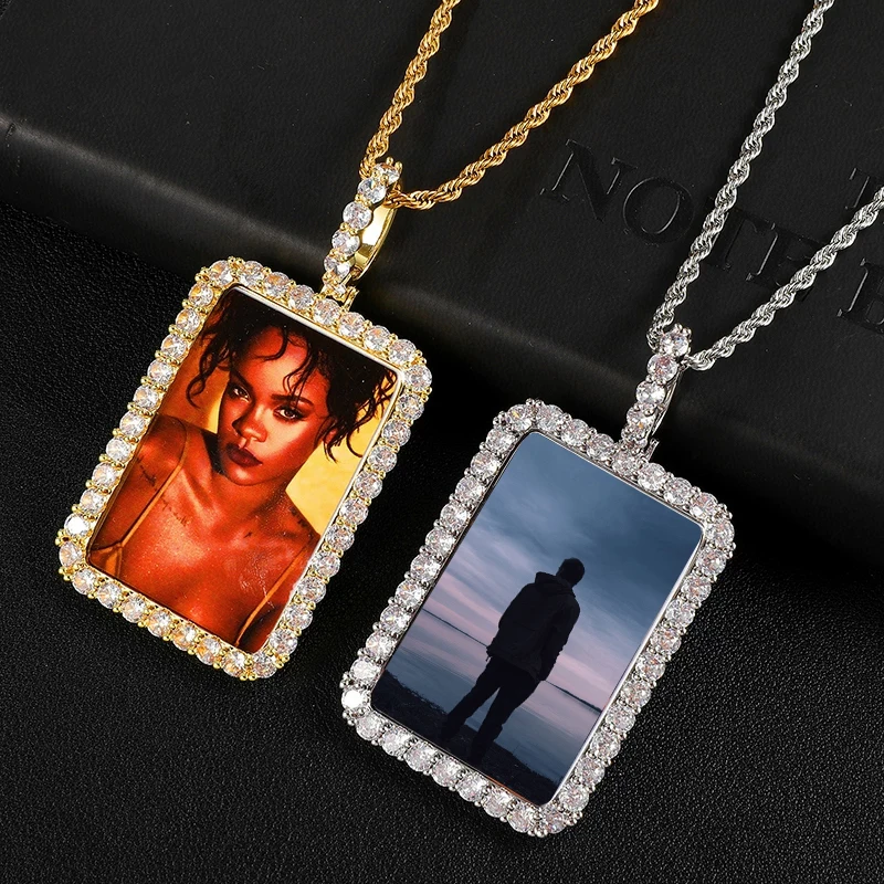 Hip Hop Square Custom Photo Iced Out Bling Solid Back AAA Cubic Zirconia Personalized Necklace & Pendant For Men Jewelry
Hip Hop Square Custom Photo Iced Out Bling Solid Back AAA Cubic Zirconia Personalized Necklace & Pendant For Men Jewelry