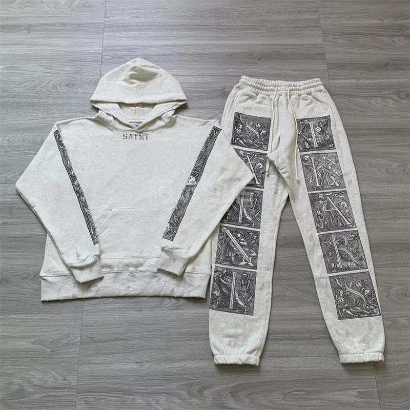 Vintage SAINT Hoodie Men Women 1:1 Best Quality Washed Apricot Crack Hooded Sweatshirts
Vintage SAINT Hoodie Men Women 1:1 Best Quality Washed Apricot Crack Hooded Sweatshirts
