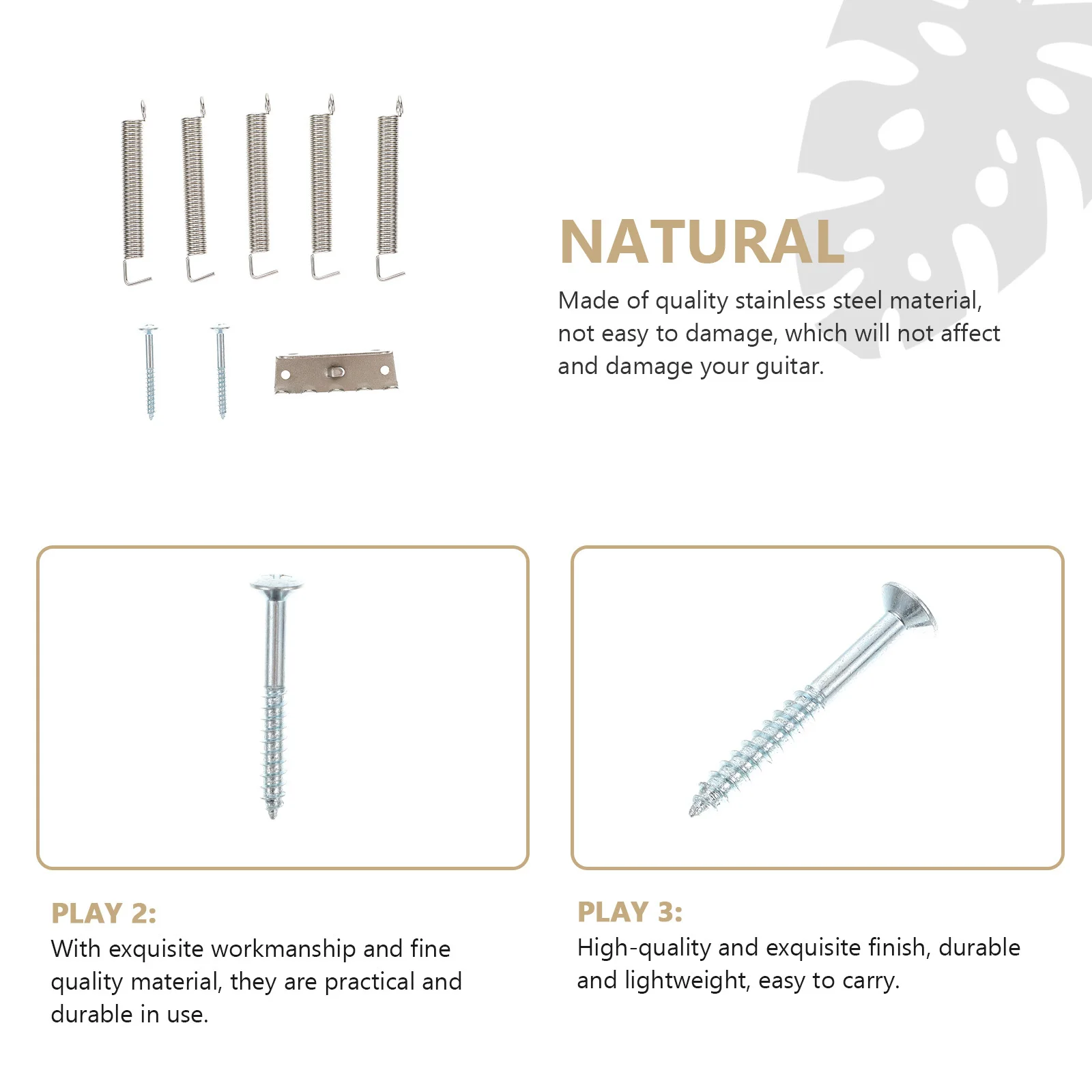 1 set 1 Set Electric Guitar Accessories Stainless Steel Tremolo Springs Bridge Claw Screw Kit Lightweight Durable Guitar Parts
1 set 1 Set Electric Guitar Accessories Stainless Steel Tremolo Springs Bridge Claw Screw Kit Lightweight Durable Guitar Parts