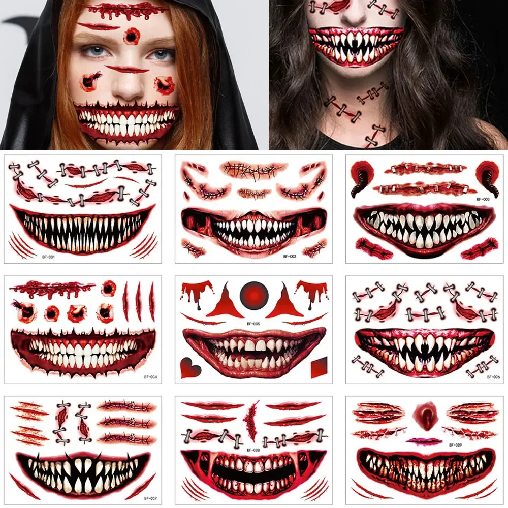 Funny Big Mouth Temporary Tattoos for Women Men Halloween Tattoo Stickers for Face Makeup Scary Fake Tattoo Waterproof
Funny Big Mouth Temporary Tattoos for Women Men Halloween Tattoo Stickers for Face Makeup Scary Fake Tattoo Waterproof