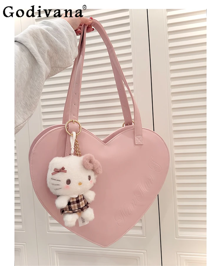 Sweetheart Girl Japanese Original Lolita Heart Handbag Large Capacity Fashion Versatile JK Uniform Shoulder Bag
Sweetheart Girl Japanese Original Lolita Heart Handbag Large Capacity Fashion Versatile JK Uniform Shoulder Bag