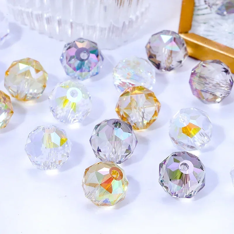 8mm/10mm Crystal Glass Beads for Jewelry Making Crystal AB Faceted Crystal Beads for Crafts Bracelet DIY Jewelry Supplies 
8mm/10mm Crystal Glass Beads for Jewelry Making Crystal AB Faceted Crystal Beads for Crafts Bracelet DIY Jewelry Supplies