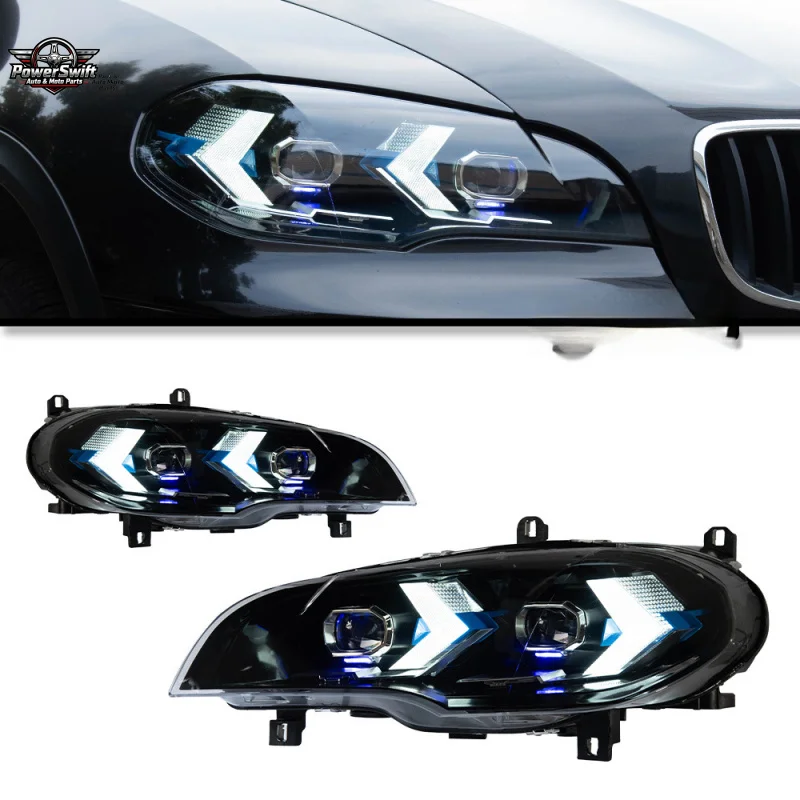 Suitable for BMW X5 Headlight Assembly 07-15 E70 Modified New LED Bi-Optic Lens Daytime Running Turn Signal Light
Suitable for BMW X5 Headlight Assembly 07-15 E70 Modified New LED Bi-Optic Lens Daytime Running Turn Signal Light