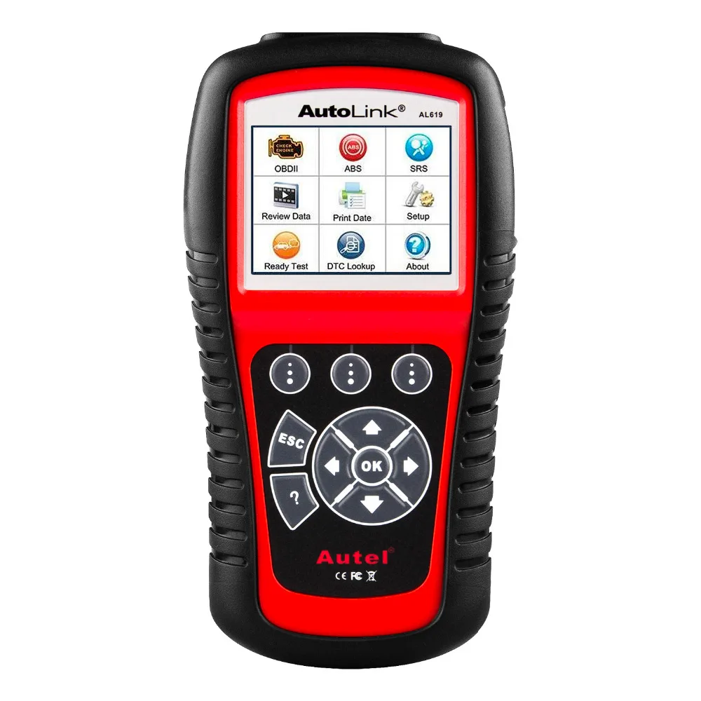 AL619 диагностический инструмент OBD2 сканер автомобильный OBDII ABS/SRS автомобильный считыватель кодов
AL619 диагностический инструмент OBD2 сканер автомобильный OBDII ABS/SRS автомобильный считыватель кодов