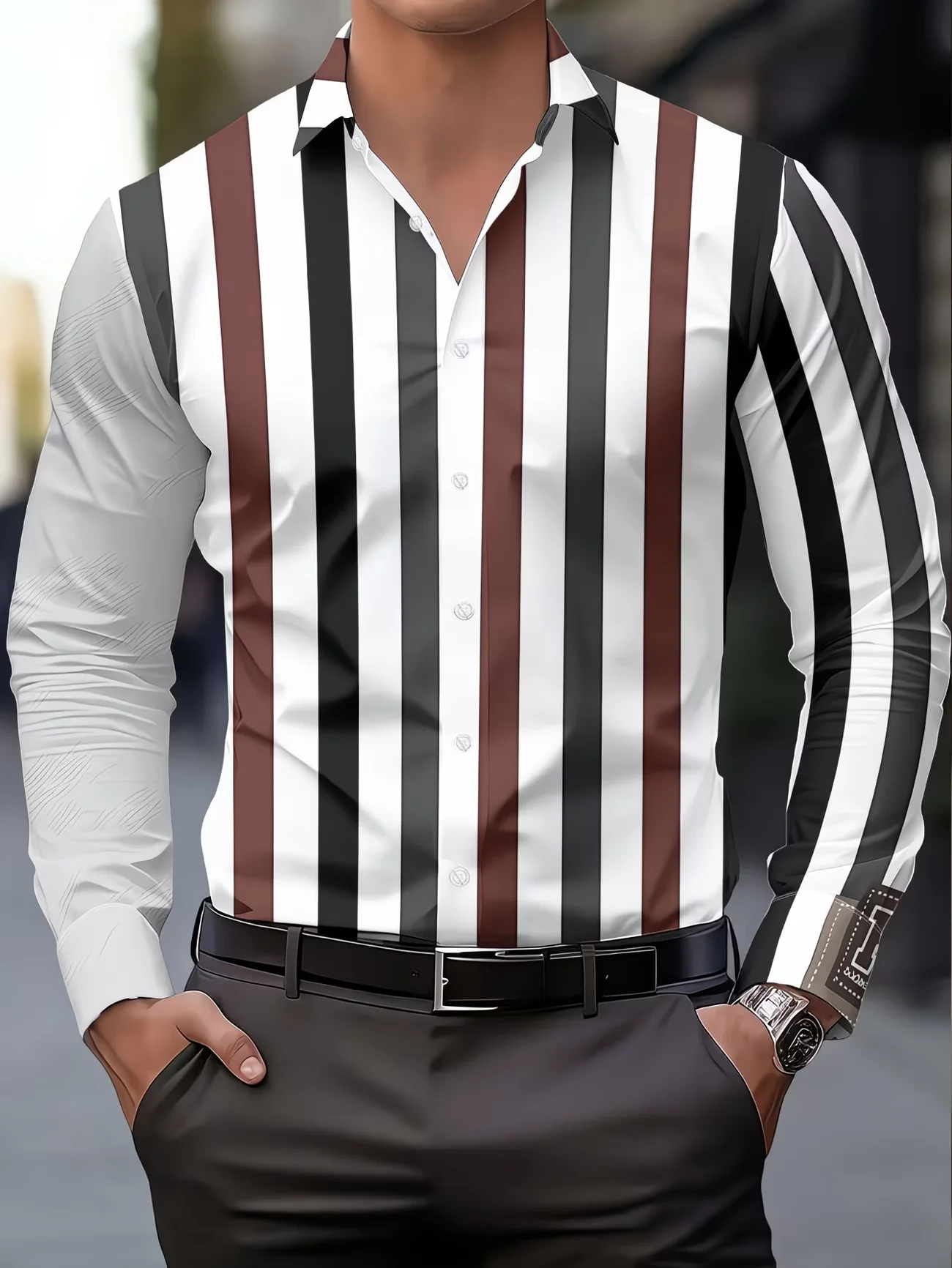 New Mint Green Gradient Geometric Line Men's Long Sleeve Shirt Light Luxury Business Style Casual Shirt
New Mint Green Gradient Geometric Line Men's Long Sleeve Shirt Light Luxury Business Style Casual Shirt