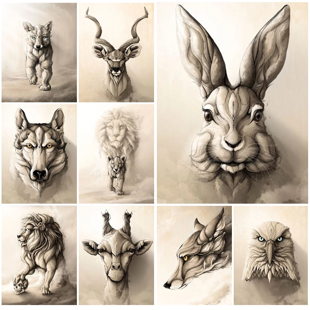 Vintage Rabbit Wild Animal Posters Wall Pictures For Living Room Nordic Poster Wall Art Canvas Painting Home Decor Unframed
Vintage Rabbit Wild Animal Posters Wall Pictures For Living Room Nordic Poster Wall Art Canvas Painting Home Decor Unframed