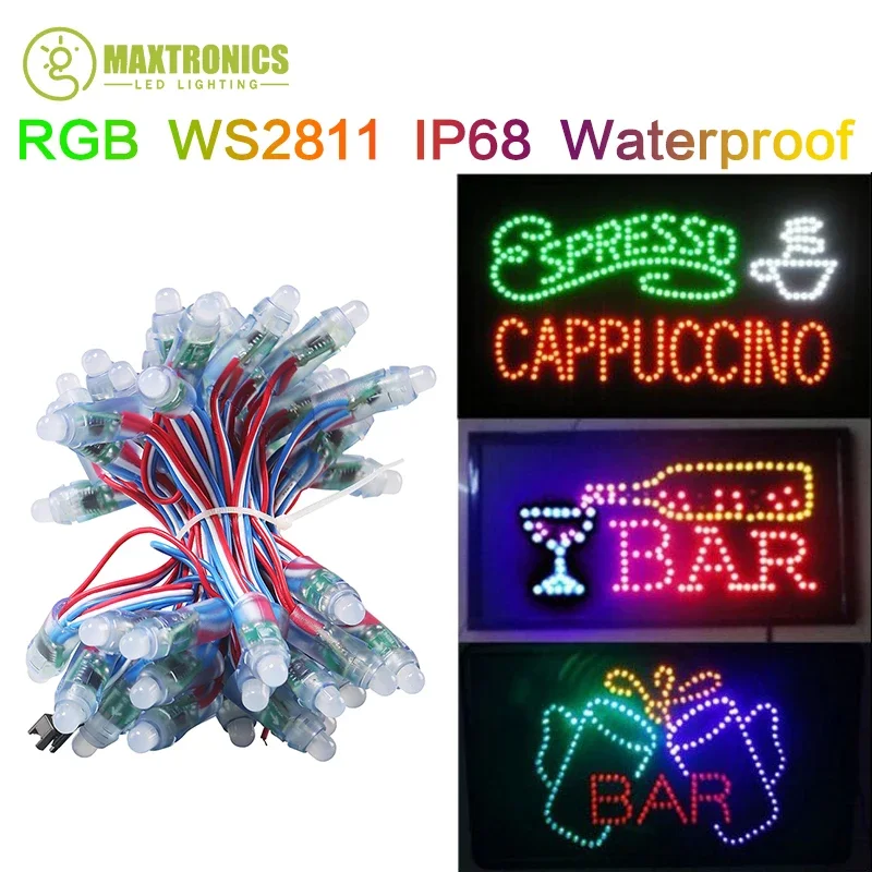 500pcs DC5V F12MM WS2811 2811 IC Full Color LED Pixel Module Light IP68 Waterproof RGB Color Digital LED Pixel Light for Decor
500pcs DC5V F12MM WS2811 2811 IC Full Color LED Pixel Module Light IP68 Waterproof RGB Color Digital LED Pixel Light for Decor
