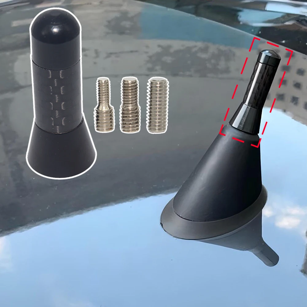 Universal AM/FM Antenna Car Bee Sting Stubby Aerial Mast Radio Roof Mount Sport Short Rod 3.6cm 1.42in Exterior Styling Replace
Universal AM/FM Antenna Car Bee Sting Stubby Aerial Mast Radio Roof Mount Sport Short Rod 3.6cm 1.42in Exterior Styling Replace