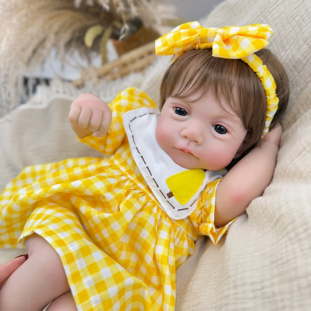 BZDOLL Lifelike 48CM Reborn Baby Doll Toy 19inch Vinyl Limbs Cloth Body Lovely Handmade Birthday Gift for Kids
BZDOLL Lifelike 48CM Reborn Baby Doll Toy 19inch Vinyl Limbs Cloth Body Lovely Handmade Birthday Gift for Kids