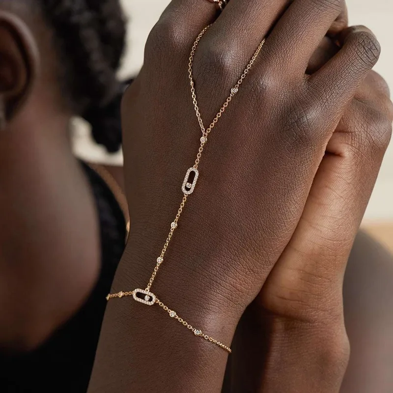 Hollow geometric hand back chain, stylish adjustable bracelets charm bracelet bangles for women
Hollow geometric hand back chain, stylish adjustable bracelets charm bracelet bangles for women