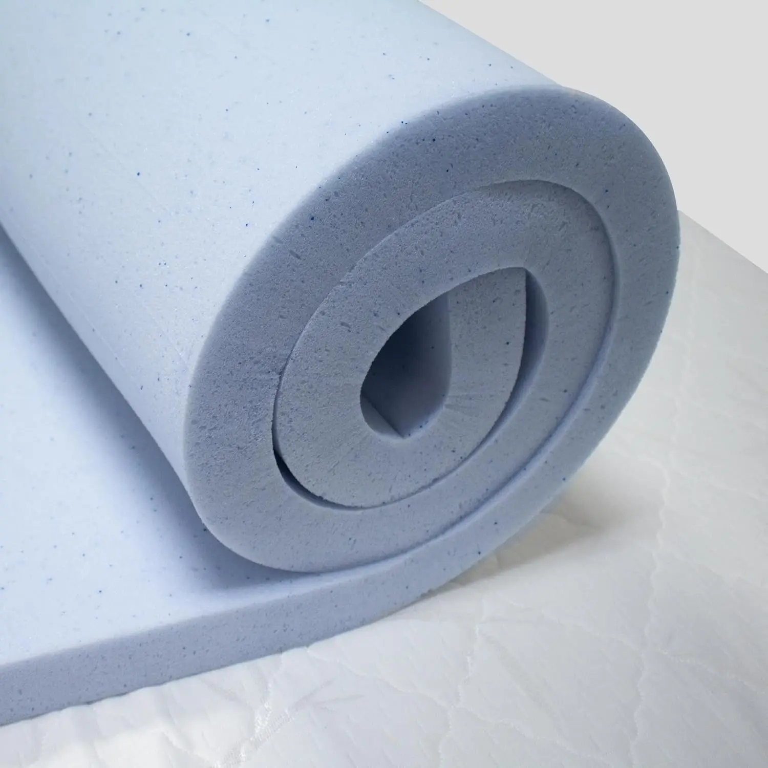 2 Inch RV Gel Memory Foam Mattress Topper , Blue, Customized
2 Inch RV Gel Memory Foam Mattress Topper , Blue, Customized