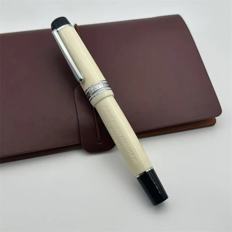 Brief Pope White With Wrench! WingSung Large 930 Resin Piston Fountain Pen N0.9 Iraurita Nib Business Student Writing Gift Pen
Brief Pope White With Wrench! WingSung Large 930 Resin Piston Fountain Pen N0.9 Iraurita Nib Business Student Writing Gift Pen
