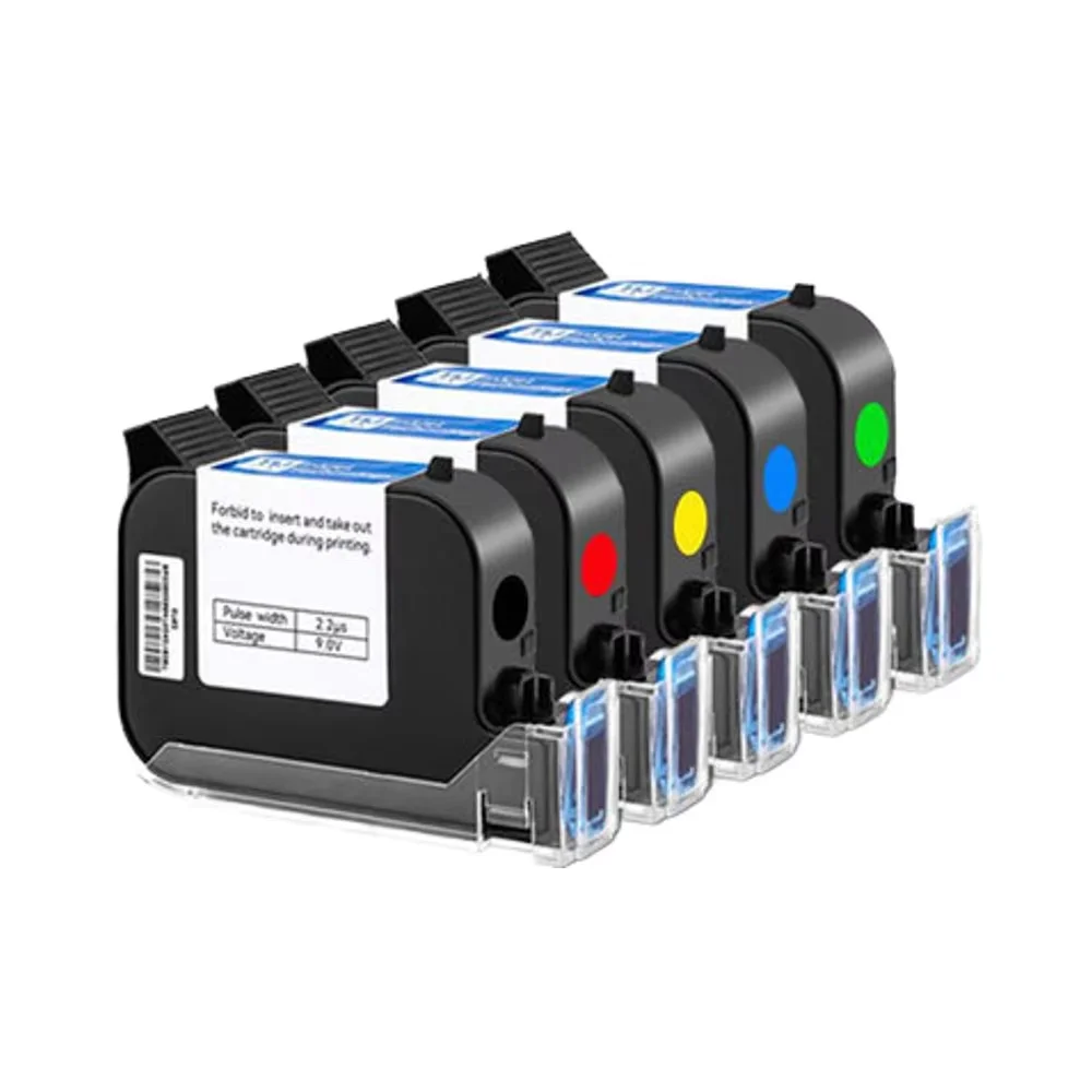 Good Quality 12.7mm Inkjet Printer Cartridge for Semi-automatic Handheld Inkjet Time Date Logo Batch Code Printing Machine
Good Quality 12.7mm Inkjet Printer Cartridge for Semi-automatic Handheld Inkjet Time Date Logo Batch Code Printing Machine