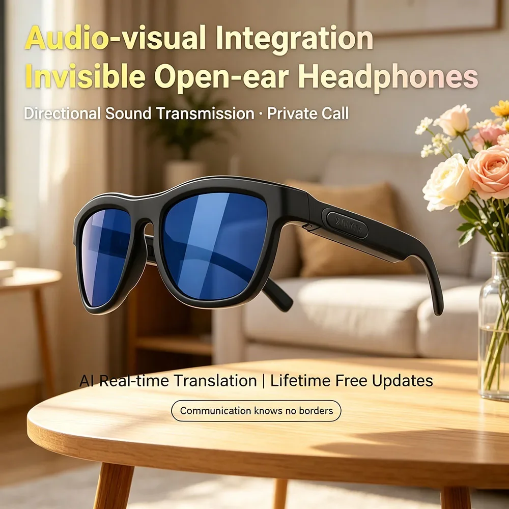 Touch Dimming Electrochromic AI Smart Glasses Built in AI Translation HD Call Multifunction Bluetooth Glasses
Touch Dimming Electrochromic AI Smart Glasses Built in AI Translation HD Call Multifunction Bluetooth Glasses