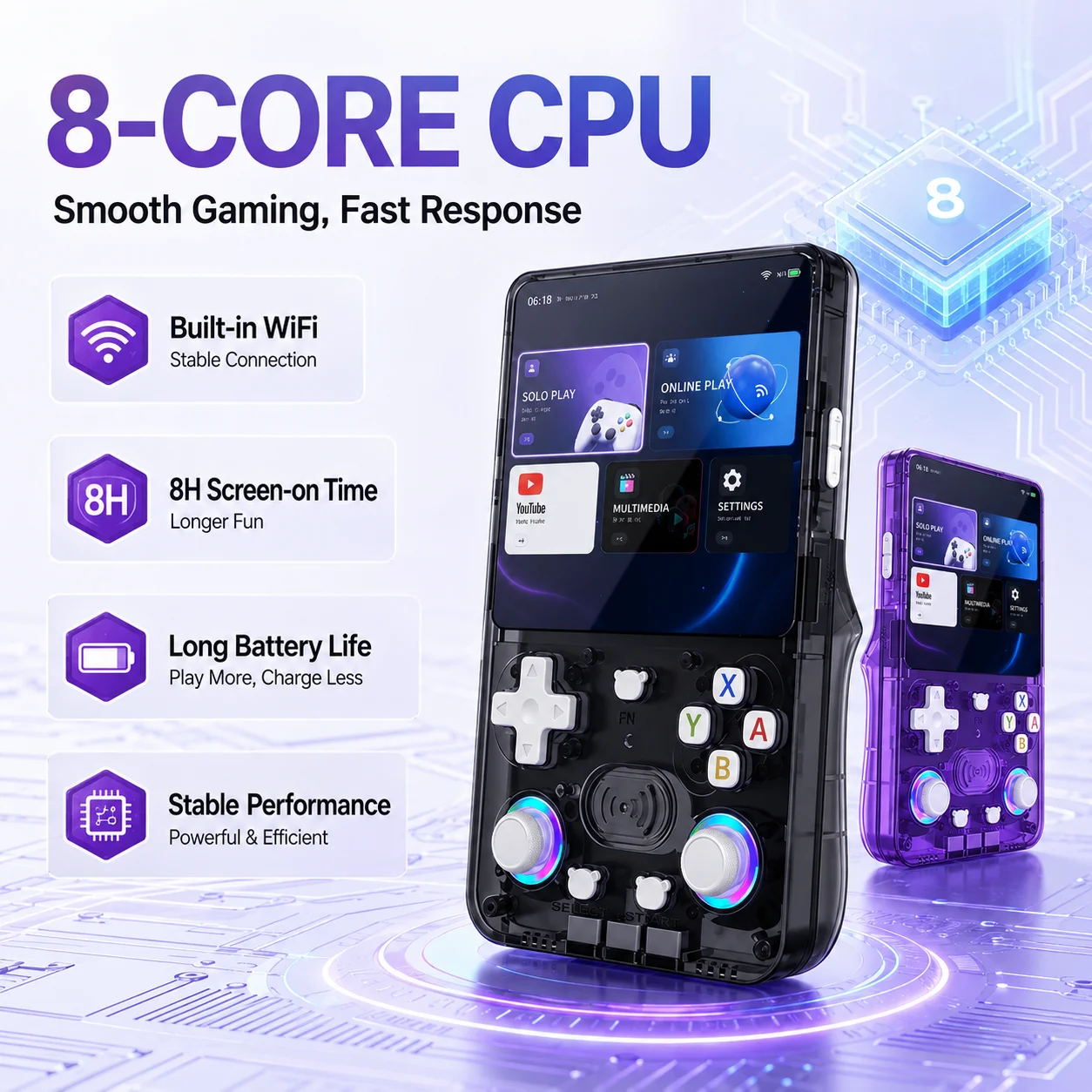 4.2" IPS Screen Retro Gaming Console X36 Ultra Android 10 Dual System 20000+ Games WiFi Multiplayer Long Battery RGB Joysticks
4.2" IPS Screen Retro Gaming Console X36 Ultra Android 10 Dual System 20000+ Games WiFi Multiplayer Long Battery RGB Joysticks