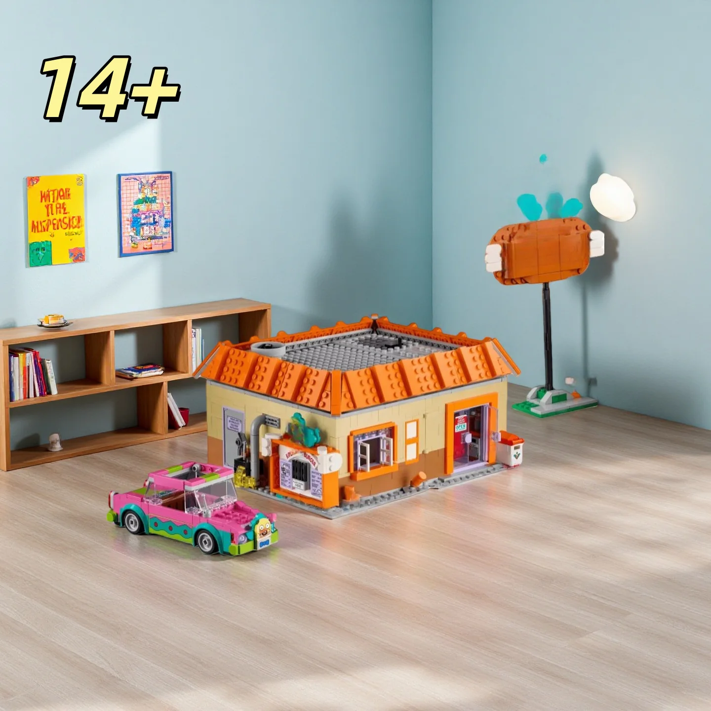 Новая модель ресторана MOC Burger 2026 года: креативный конструктор «Вид на городскую улицу», детский подарок, игрушка-конструктор, 1635 деталей
Новая модель ресторана MOC Burger 2026 года: креативный конструктор «Вид на городскую улицу», детский подарок, игрушка-конструктор, 1635 деталей