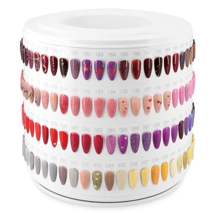 Nail Polish Display Book with 200 Colors for Professional Nail Art Studios and Salons Ideal for Nail Color Selection and Client
Nail Polish Display Book with 200 Colors for Professional Nail Art Studios and Salons Ideal for Nail Color Selection and Client