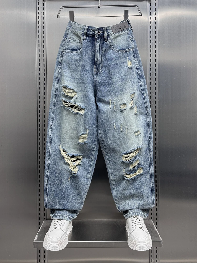 Retro Hole Design Loose Dad Jeans Men's Summer New Sle Vintage American Wide Leg Pants Youth Faion Wear Resistant
Retro Hole Design Loose Dad Jeans Men's Summer New Sle Vintage American Wide Leg Pants Youth Faion Wear Resistant
