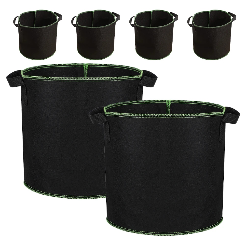 6pcs 4 Gallon 16L 28x26cm Nonwoven Planting Bucket Seedling Handles Grow Bags for Vegetables Nursery Use Fabric Pots
6pcs 4 Gallon 16L 28x26cm Nonwoven Planting Bucket Seedling Handles Grow Bags for Vegetables Nursery Use Fabric Pots