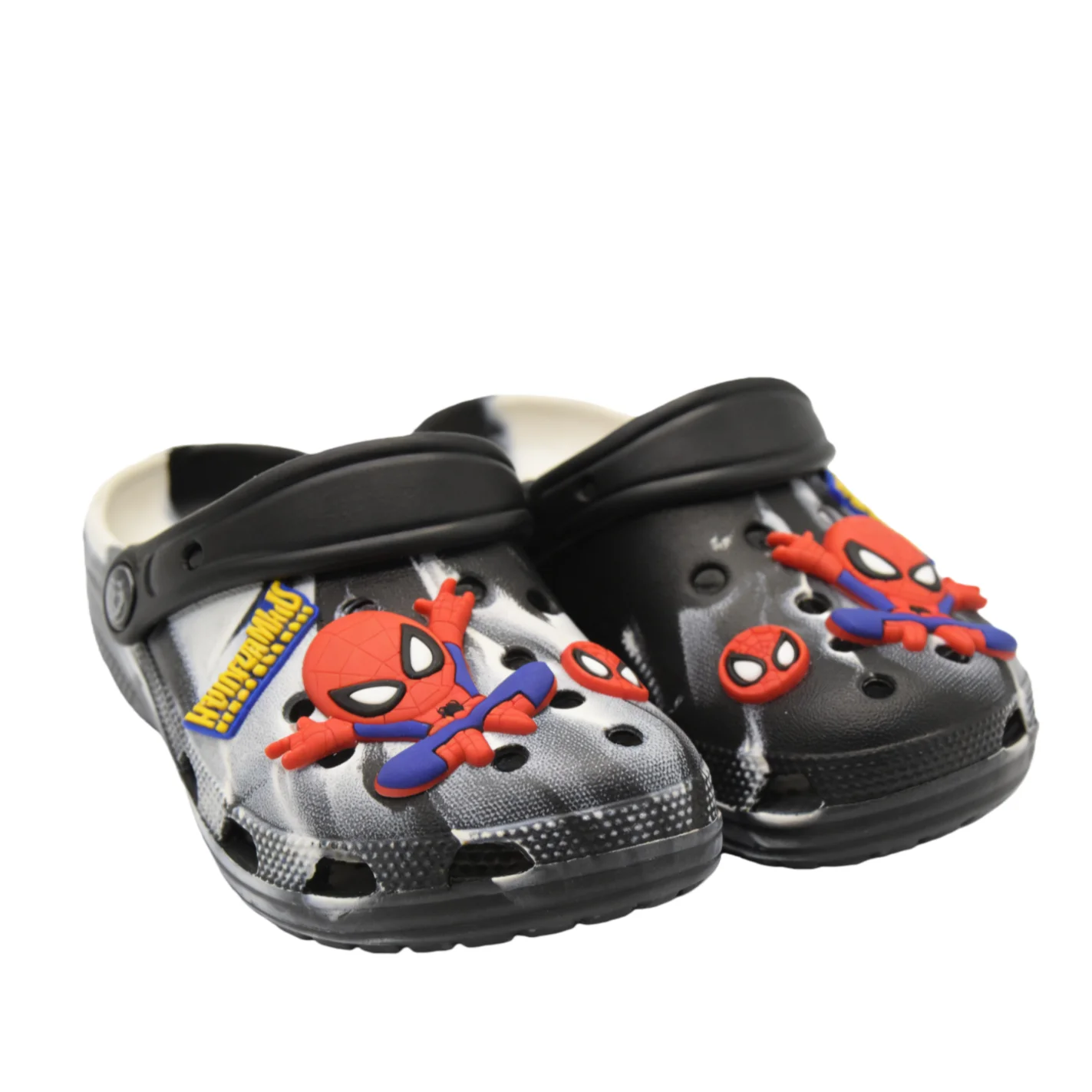 Детские тапочки Marvel, модная летняя обувь из ЭВА с изображением Человека-паука для мальчиков, противоскользящая пляжная обувь с толстой подошвой, черная, цвет хаки, размер 24-35
Детские тапочки Marvel, модная летняя обувь из ЭВА с изображением Человека-паука для мальчиков, противоскользящая пляжная обувь с толстой подошвой, черная, цвет хаки, размер 24-35